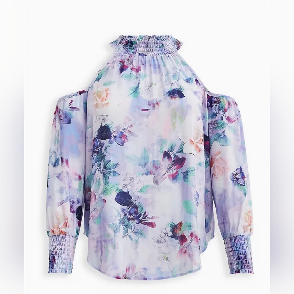 Torrid cold shoulder blouse